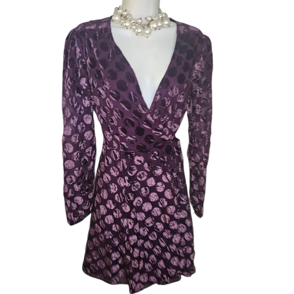 Betsey Johnson Wrap  Dress - Picture 2 of 5